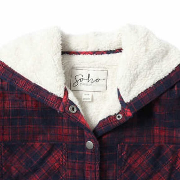 Soho Threads Ladies' Corduroy Hooded Shacket NWT - Picture 5 of 6